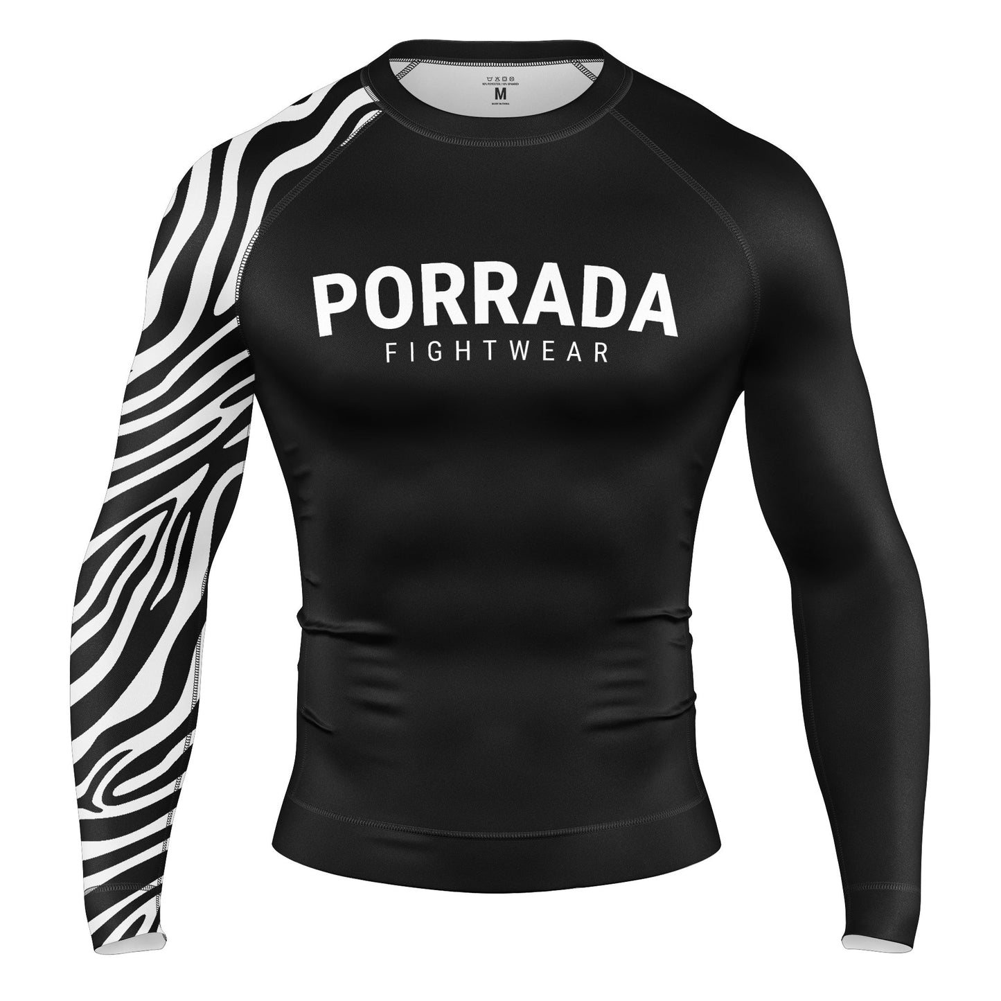 IBJJF WHITE RANKED RASH GUARD