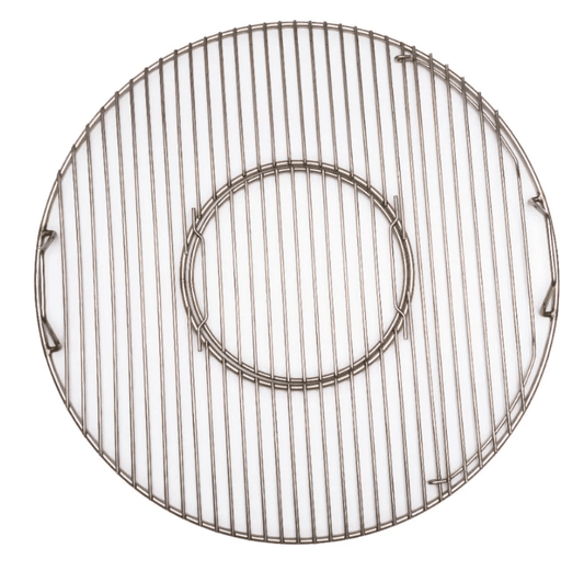 Premium stainless grate for 22 kettle package (grate with pop out center and stainless charcoal grate)
