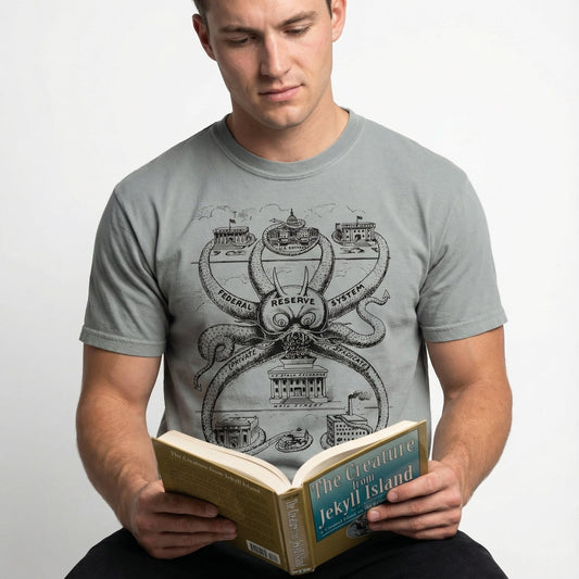 Federal Reserve Octopus Garment-dyed Heavyweight T-shirt