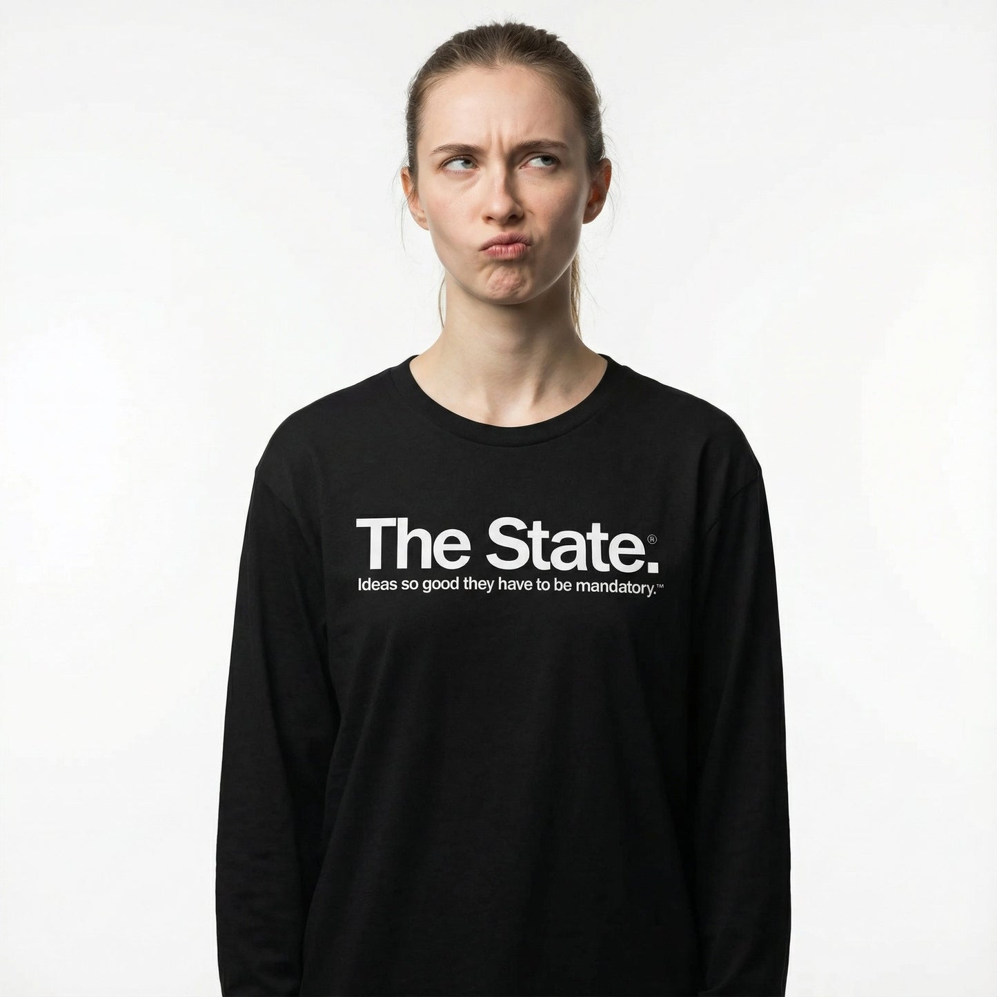 Mandatory Ideas Long Sleeve Statism T-shirt