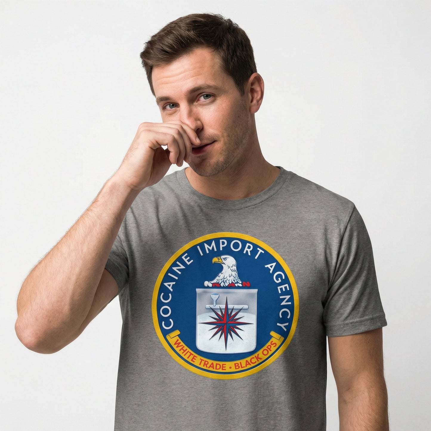 CIA Cocaine Import Agency Tri-Blend T-Shirt