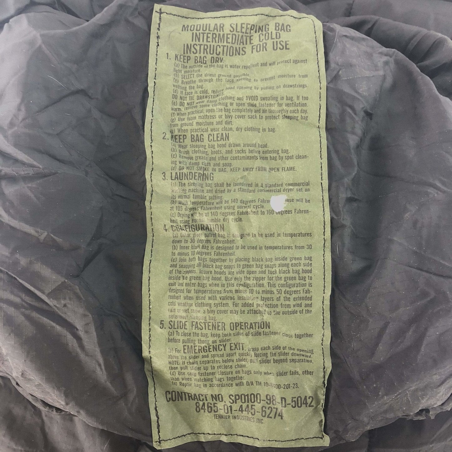 USGI Modular Sleep System Intermediate Bag