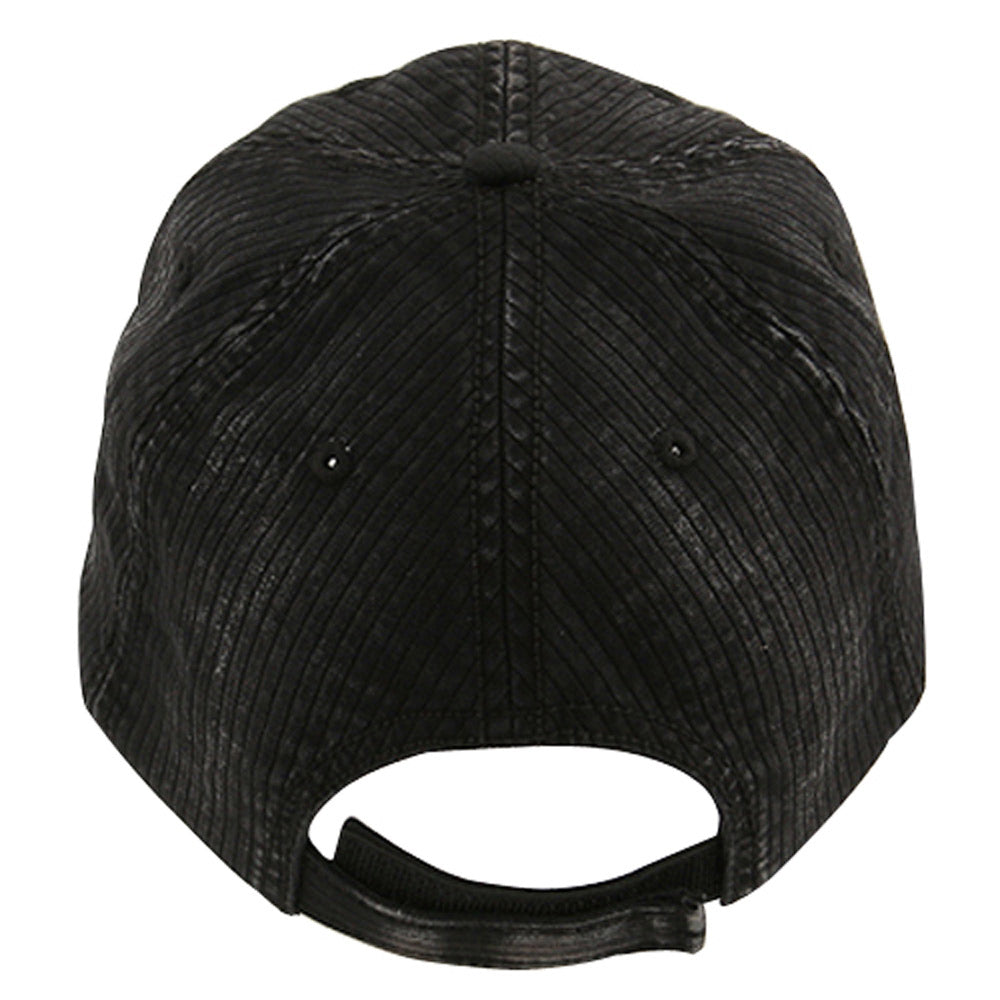 Low Profile Pine Stripe Cotton Washed Cap