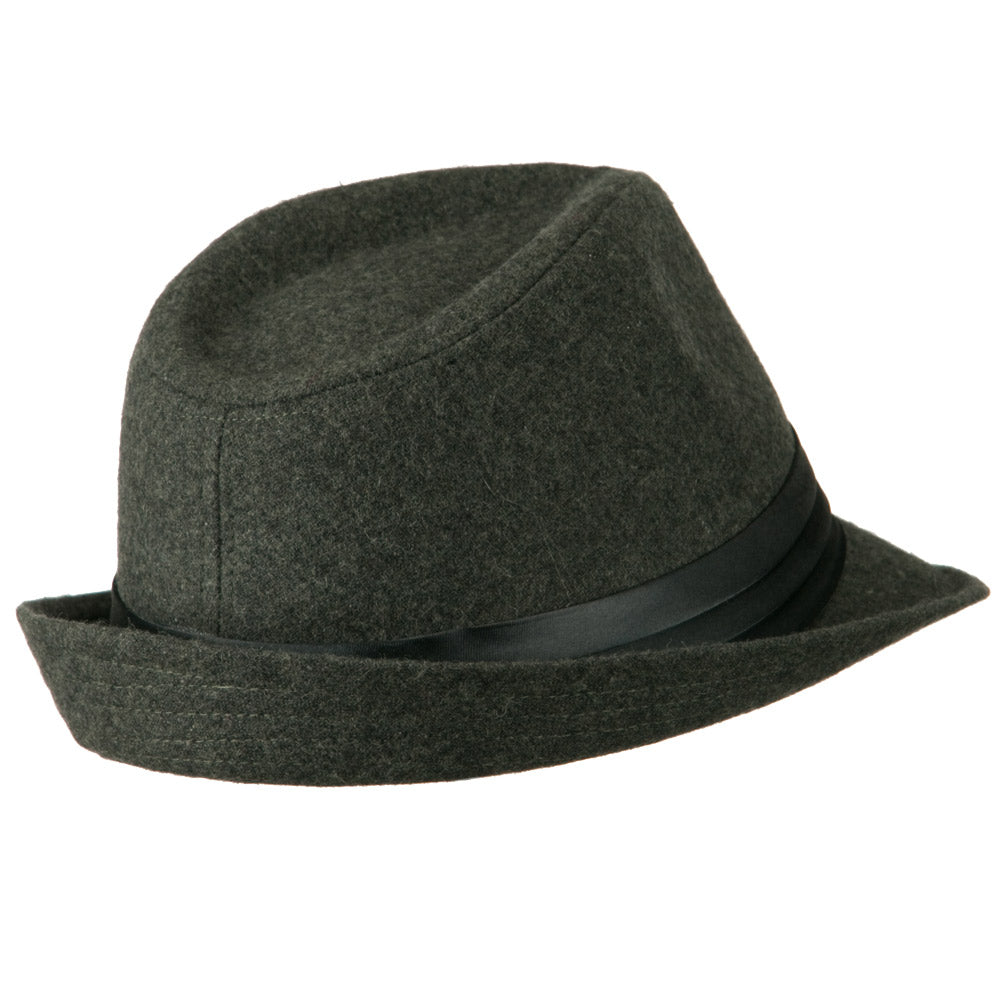 Fedora with Pleated Satin Band