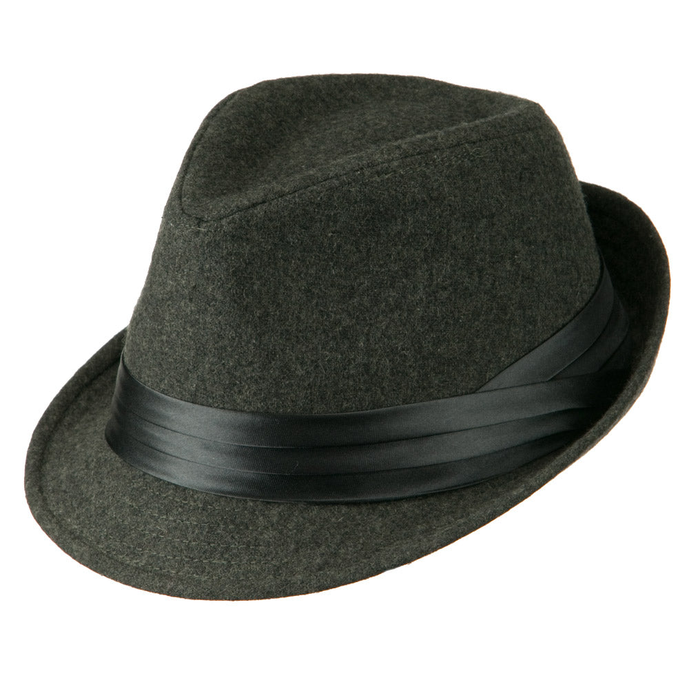 Fedora with Pleated Satin Band
