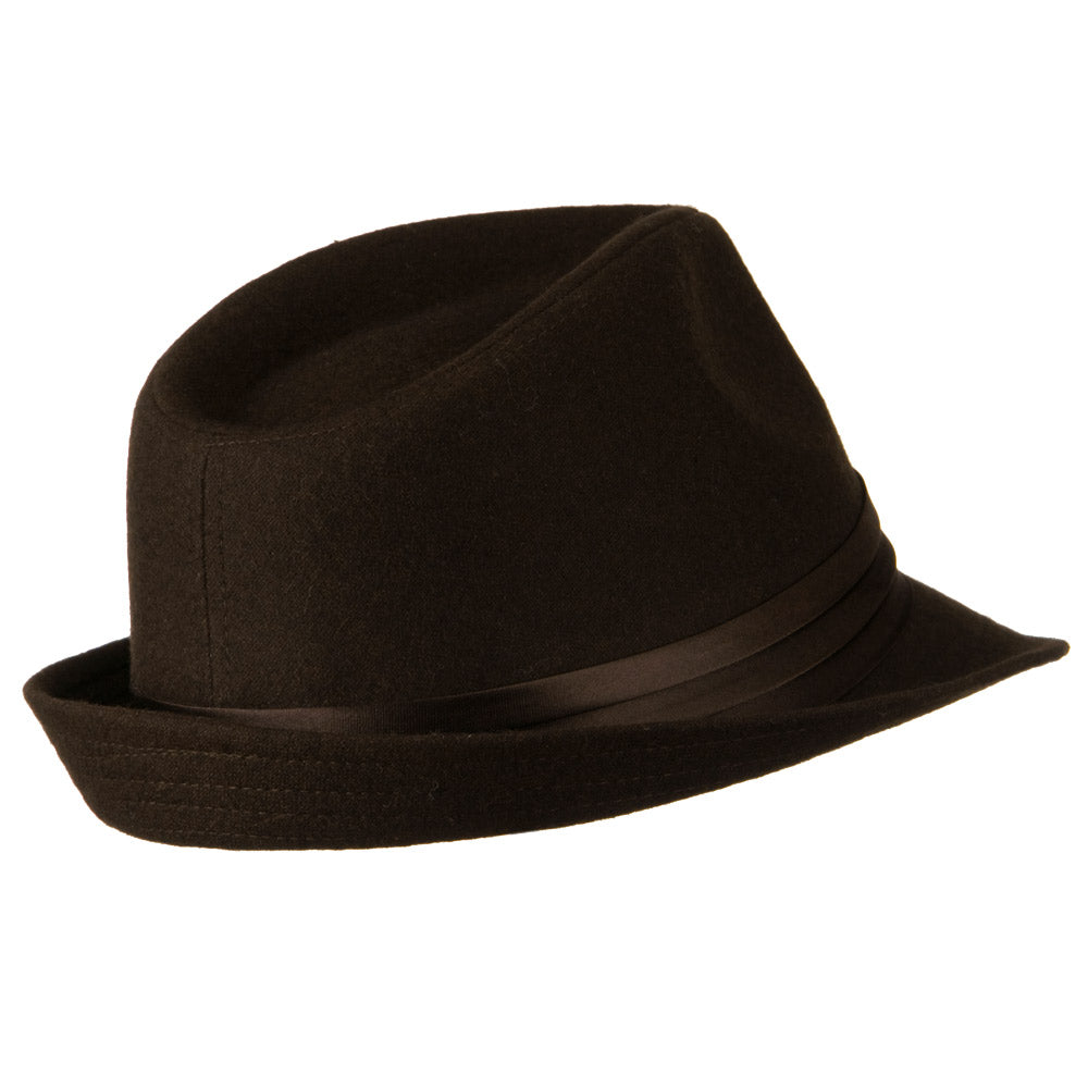 Fedora with Pleated Satin Band