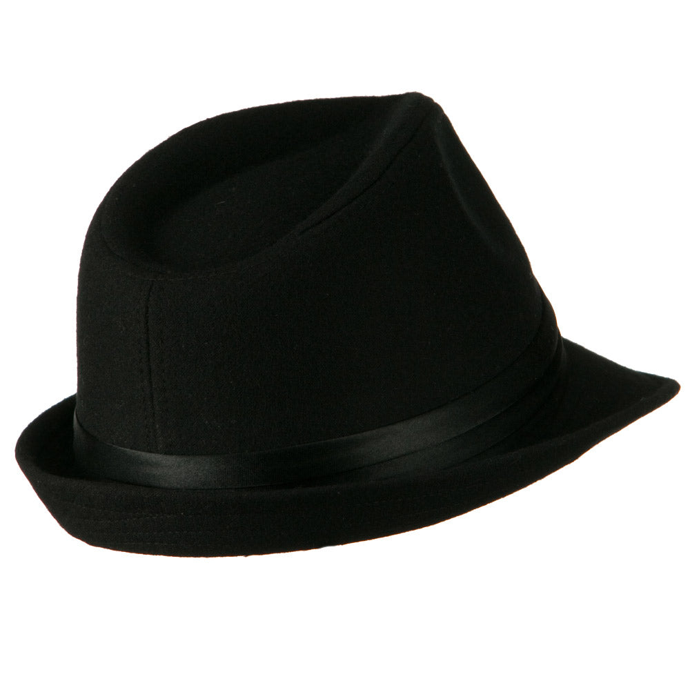 Fedora with Pleated Satin Band