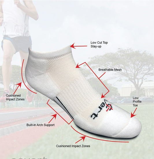 PT Lo-Cut Cushioned Running Socks