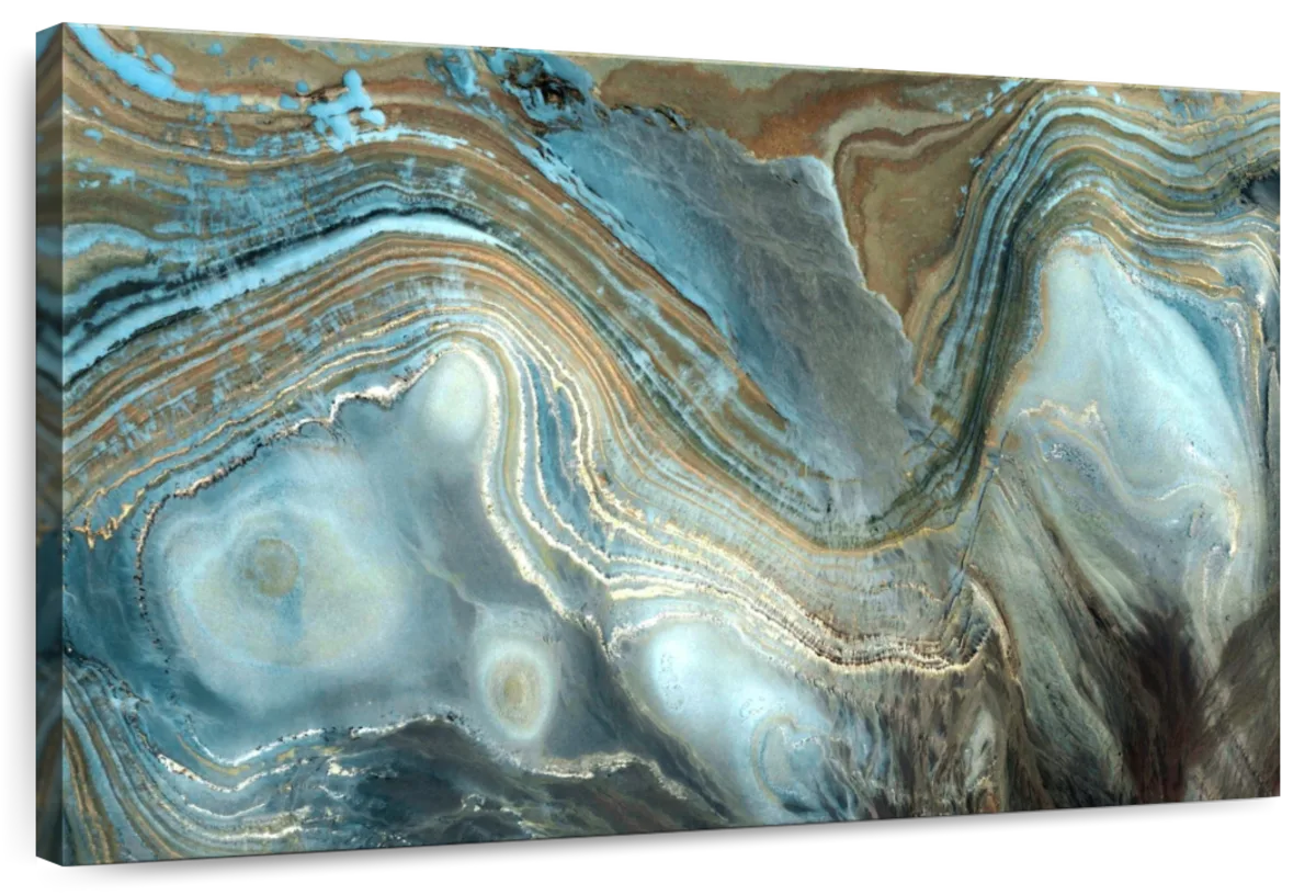Abstract Pearlescent Layers Wall Art