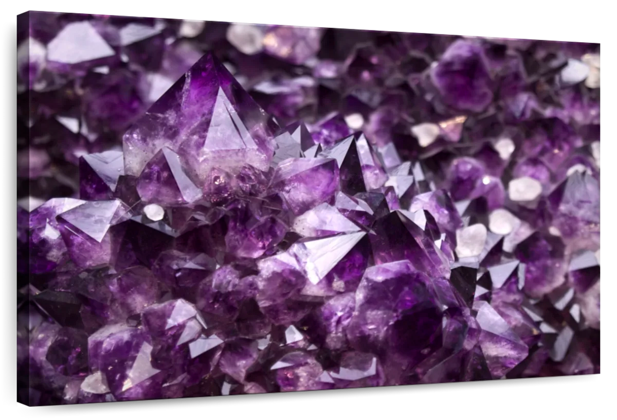 Purple Amethyst Geode Wall Art