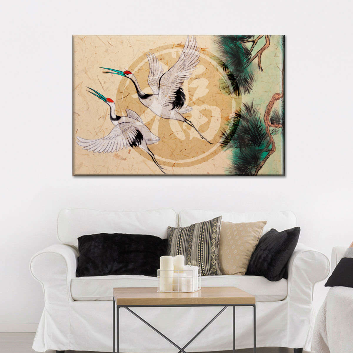 Asian Cranes Wall Art