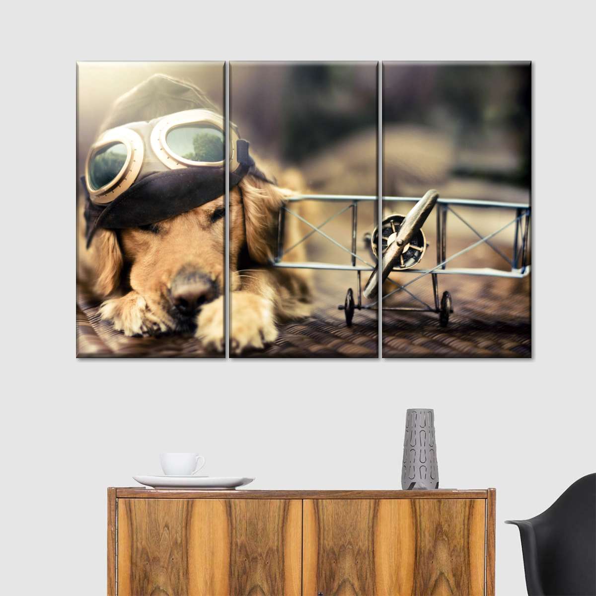 Dog Pilot Wall Art