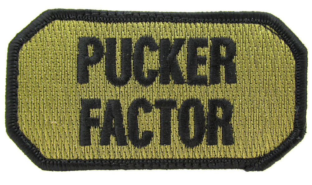 PUCKER FACTOR Morale Patch - Various Colors Closeout Buy Now and Save !