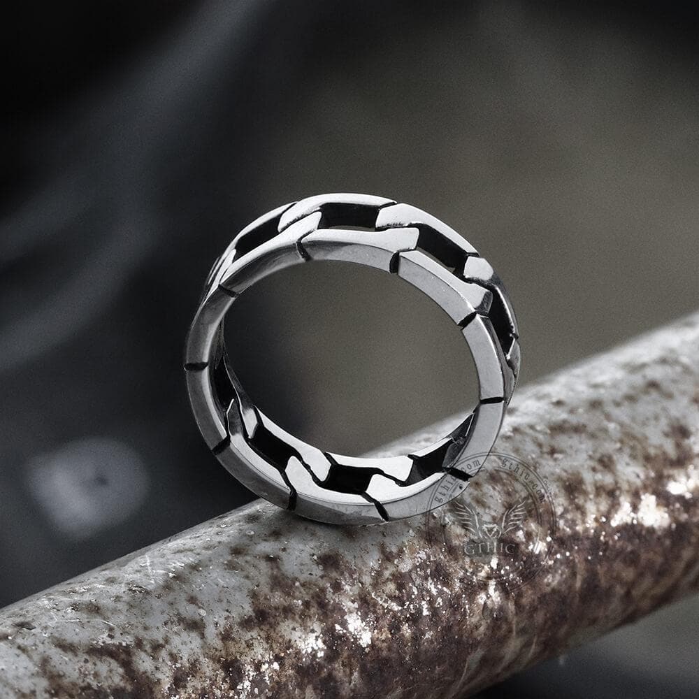 Punk Cuban Chain Stainless Steel Ring