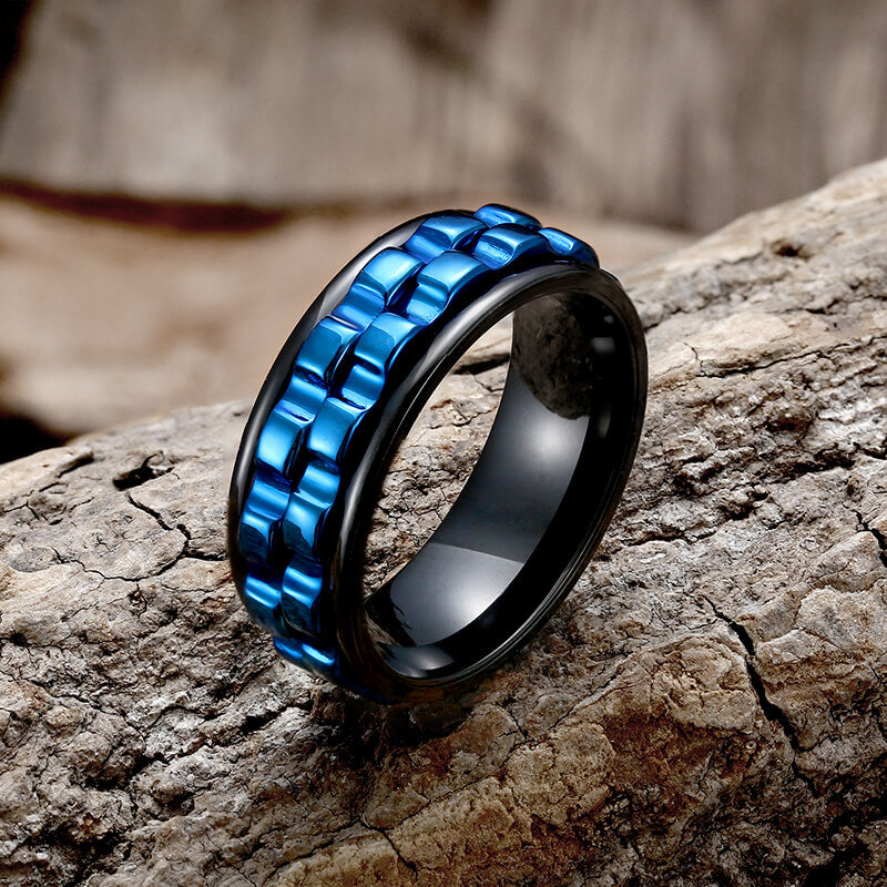 Punk Gear Stainless steel Spinner Ring