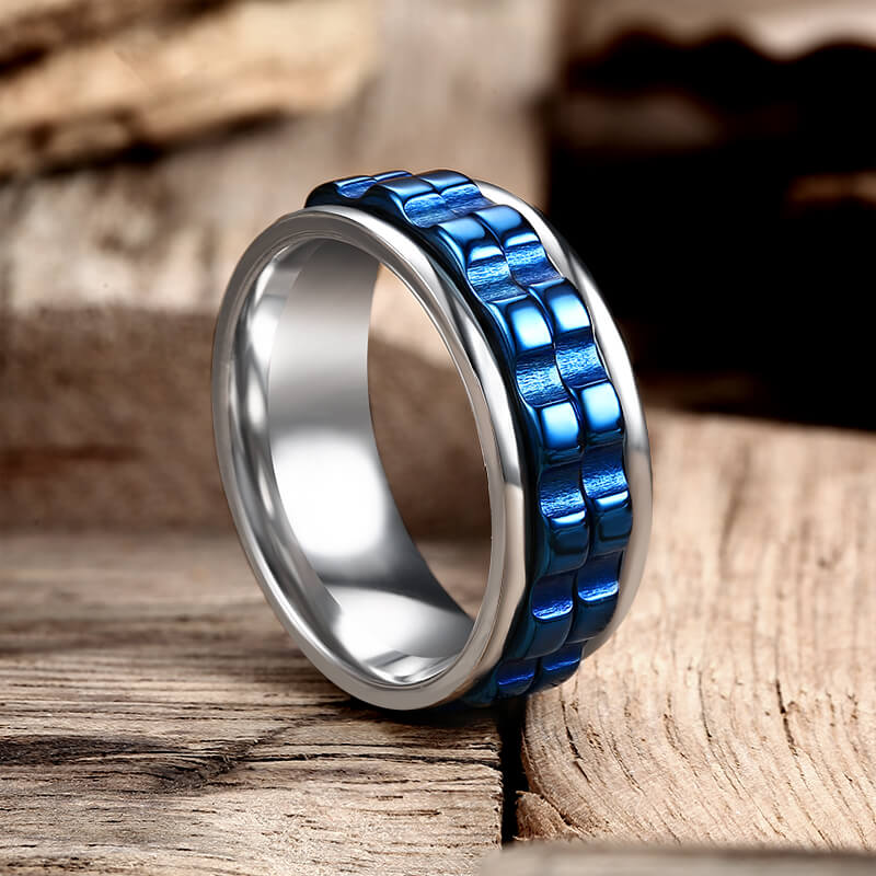 Punk Gear Stainless steel Spinner Ring