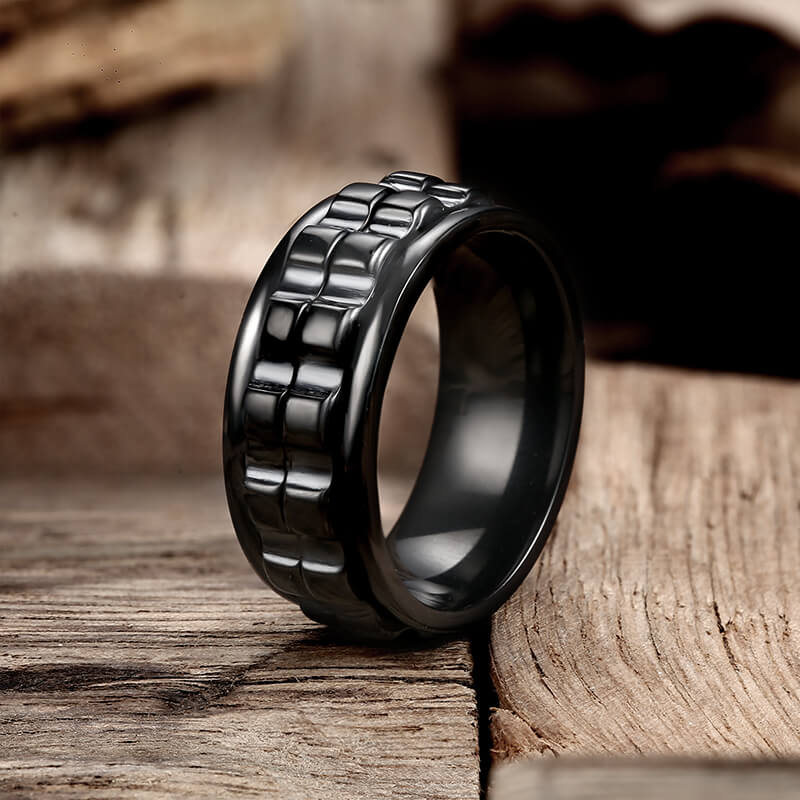 Punk Gear Stainless steel Spinner Ring