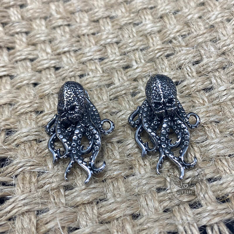 Punk Octopus Stainless Steel Animal Earrings