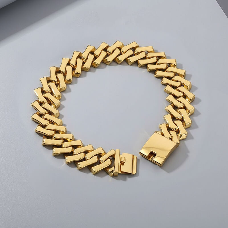 Punk Rhombus Cuban Chain Stainless Steel Necklace