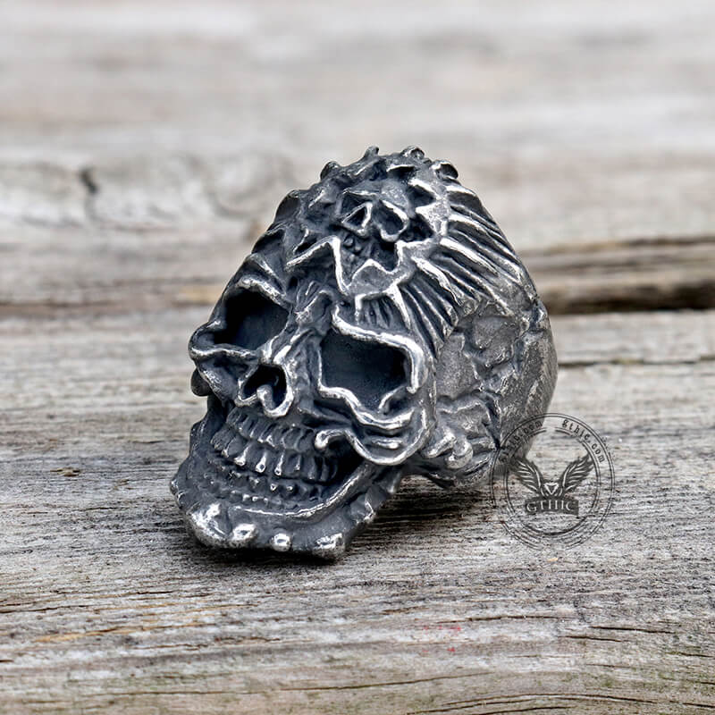 Punk Skull Design Stainless Steel Thumb Ring