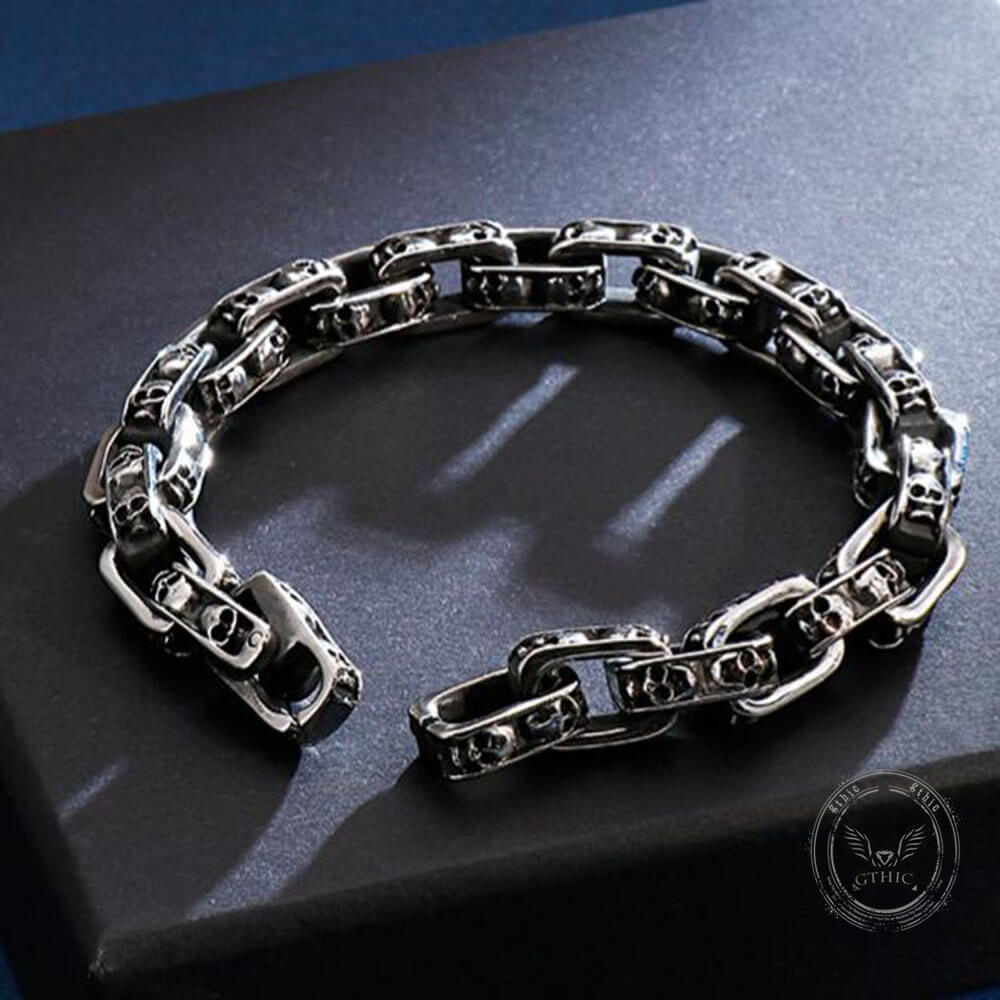 Punk Skull Stainless Steel Bracelet
