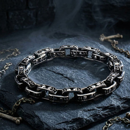 Punk Skull Stainless Steel Bracelet