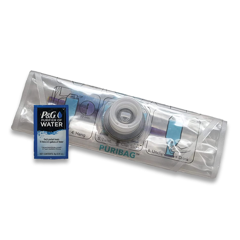 Puribag with P&G Water Filter Packets