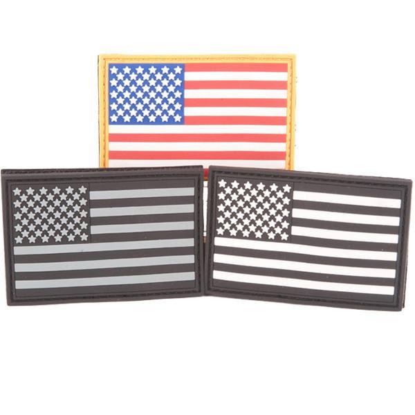 PVC 2"x3" USA FLAG PATCH for Tactical Cap