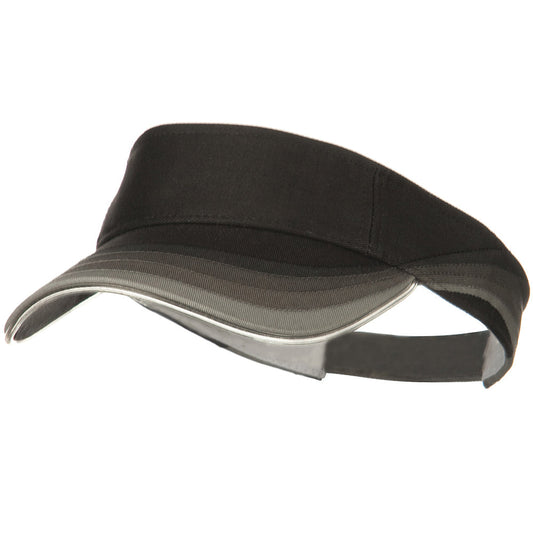 3 Panel Wave Cotton Piping Visor