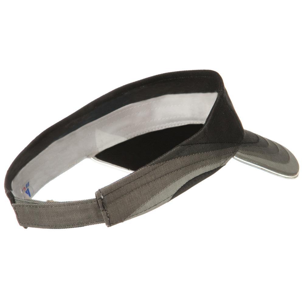 3 Panel Wave Cotton Piping Visor