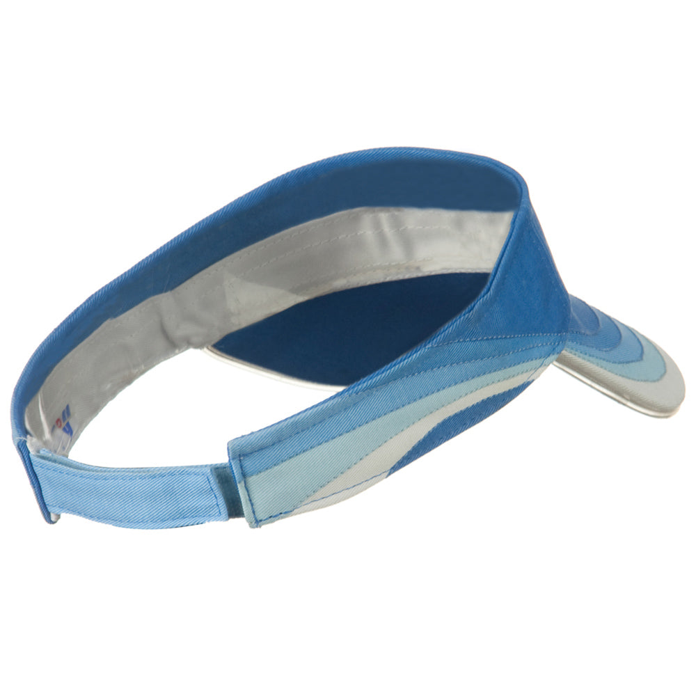 3 Panel Wave Cotton Piping Visor