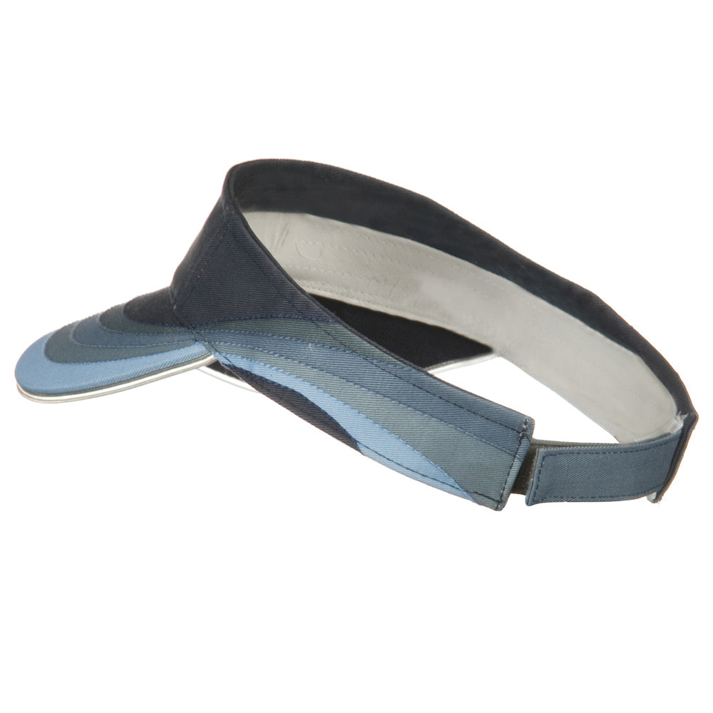 3 Panel Wave Cotton Piping Visor
