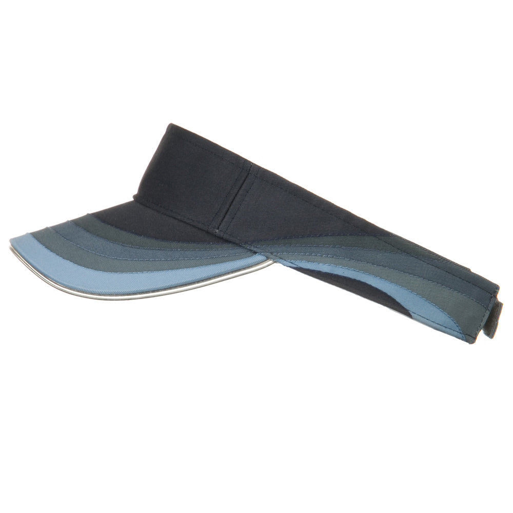 3 Panel Wave Cotton Piping Visor