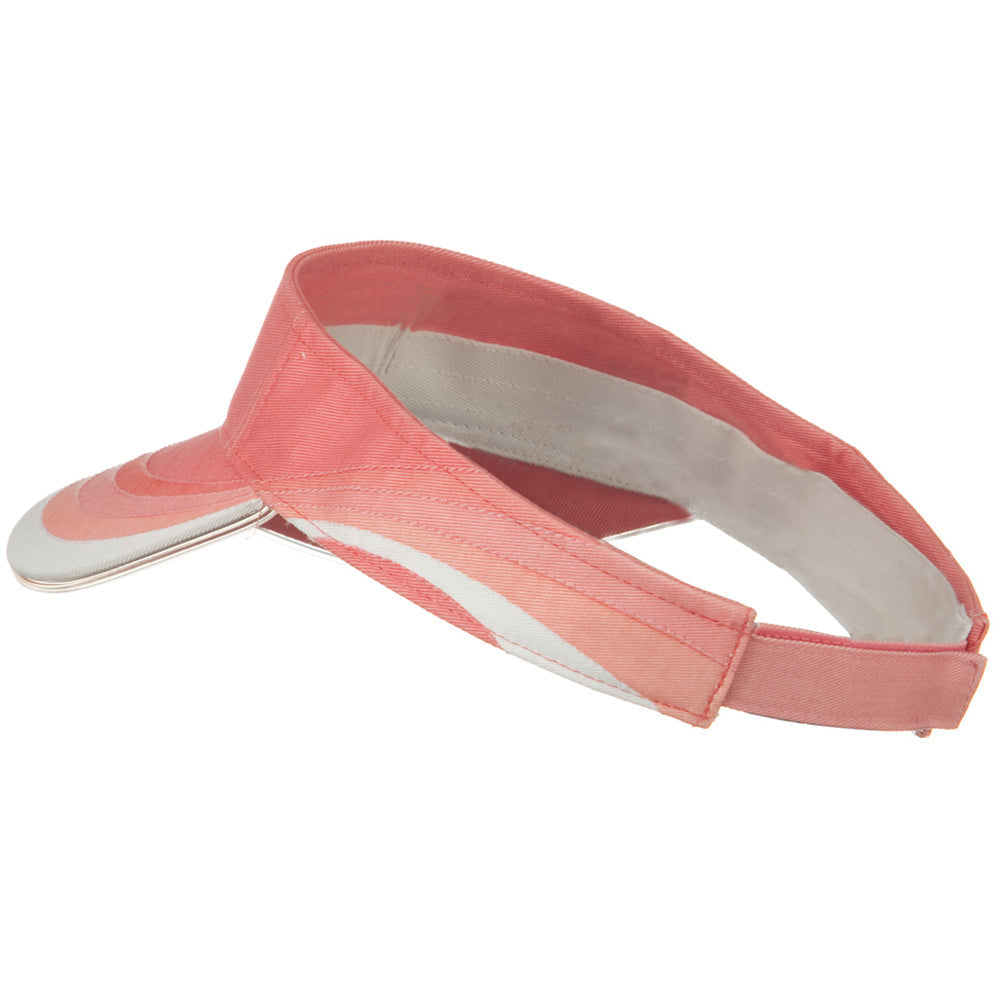3 Panel Wave Cotton Piping Visor