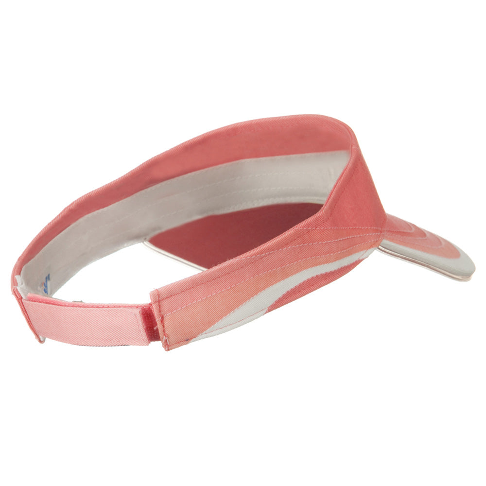 3 Panel Wave Cotton Piping Visor