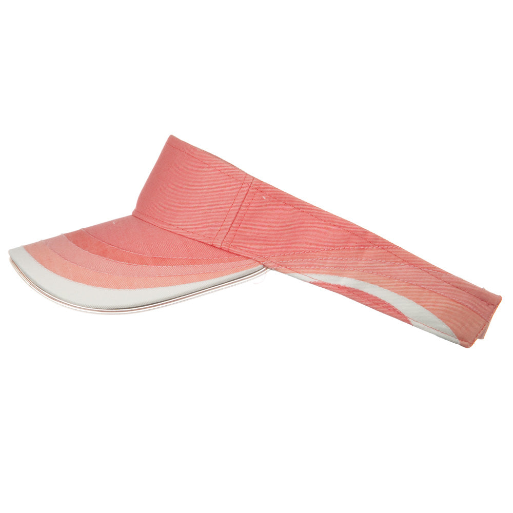3 Panel Wave Cotton Piping Visor