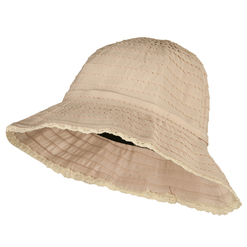 Girl's Crushable Fringed Bucket Hat