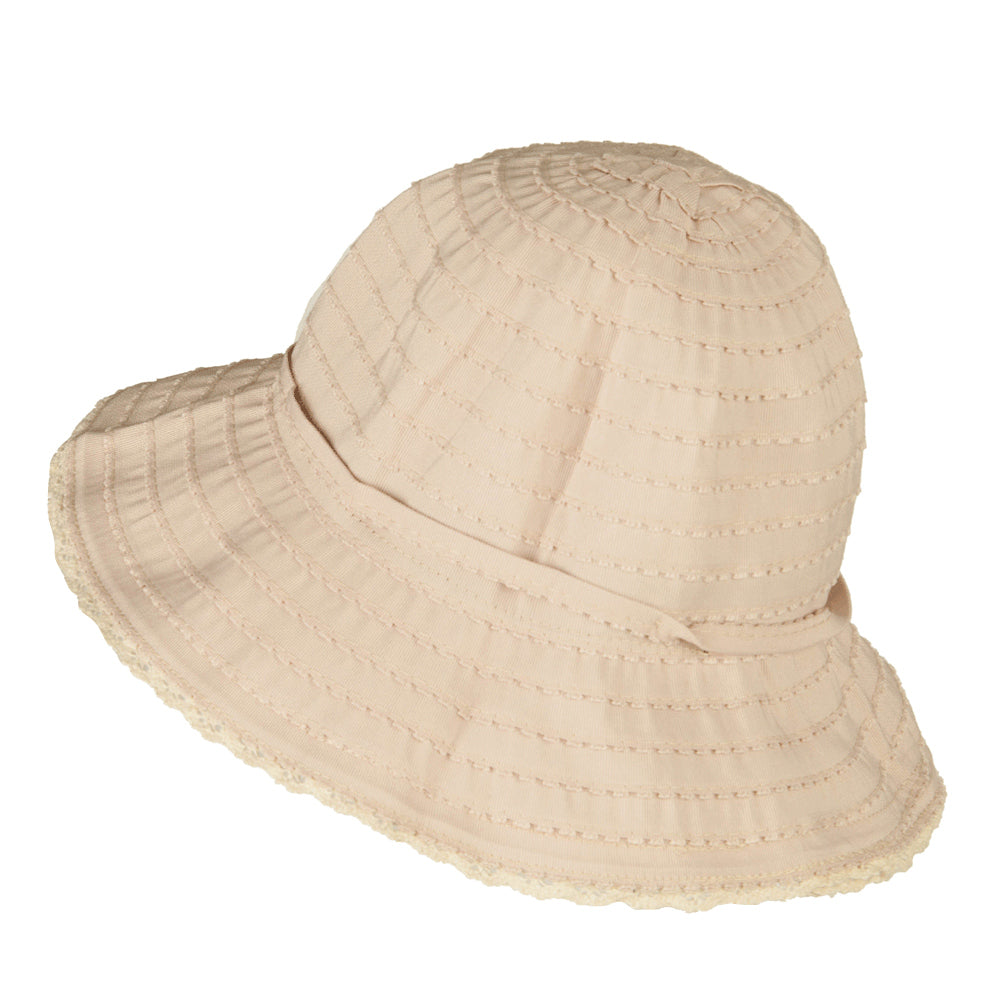 Girl's Crushable Fringed Bucket Hat