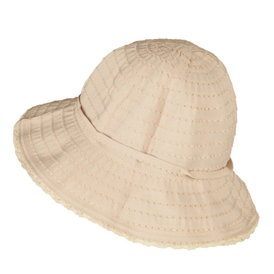 Girl's Crushable Fringed Bucket Hat