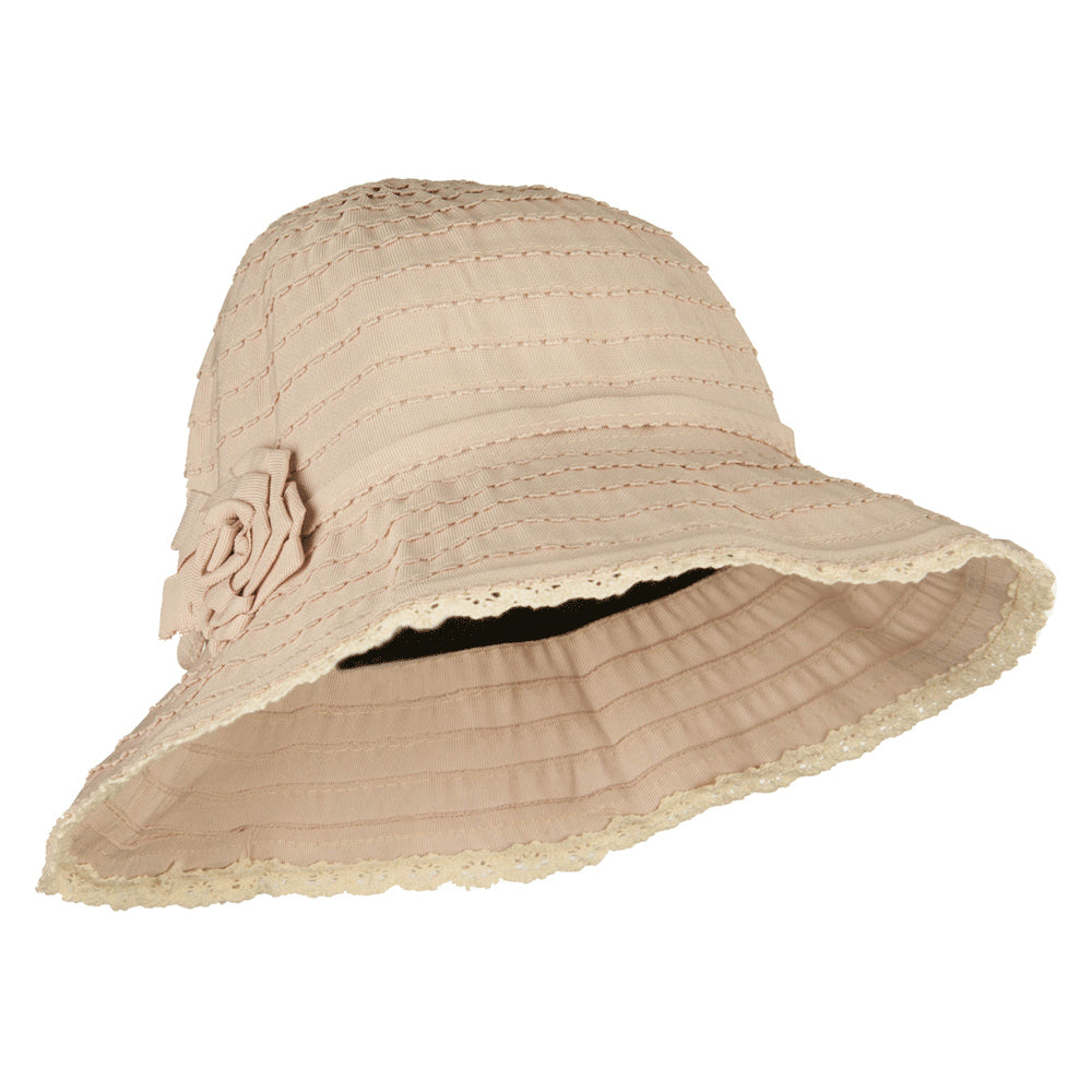 Girl's Crushable Fringed Bucket Hat