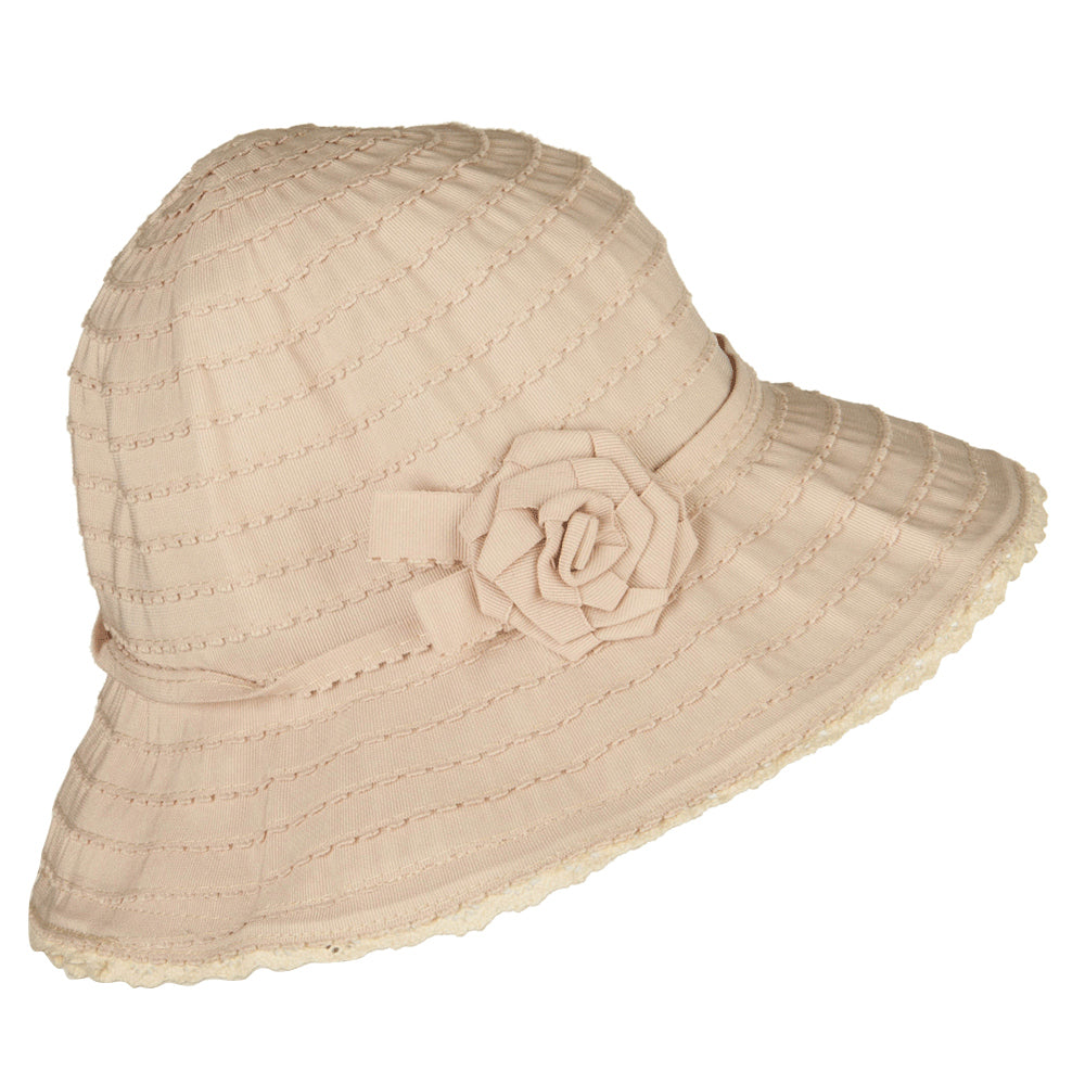 Girl's Crushable Fringed Bucket Hat