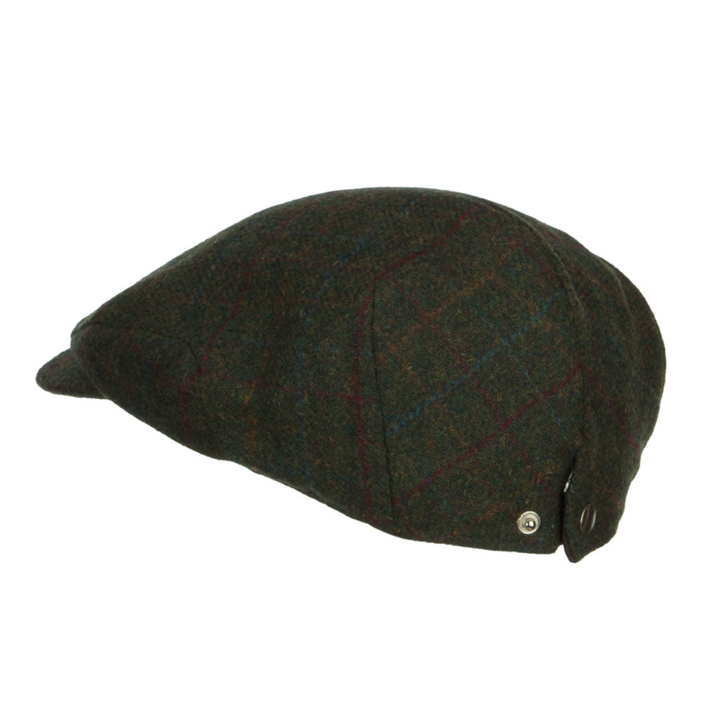Men's Plaid 2 Snap Front Ivy Cap