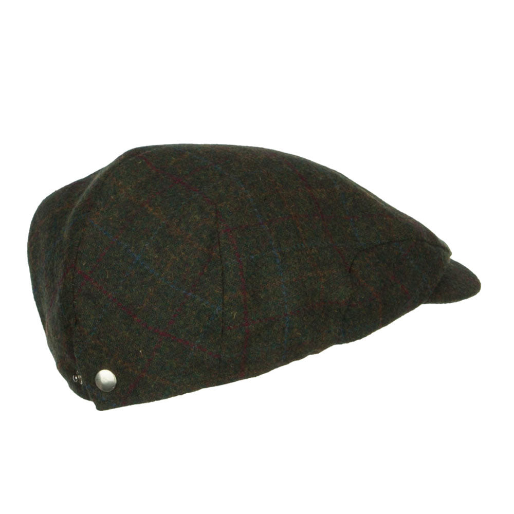 Men's Plaid 2 Snap Front Ivy Cap