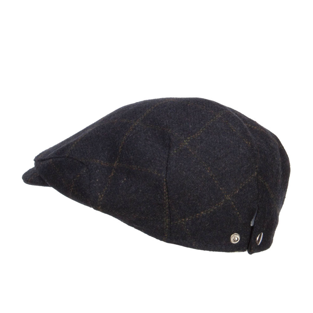 Men's Plaid 2 Snap Front Ivy Cap