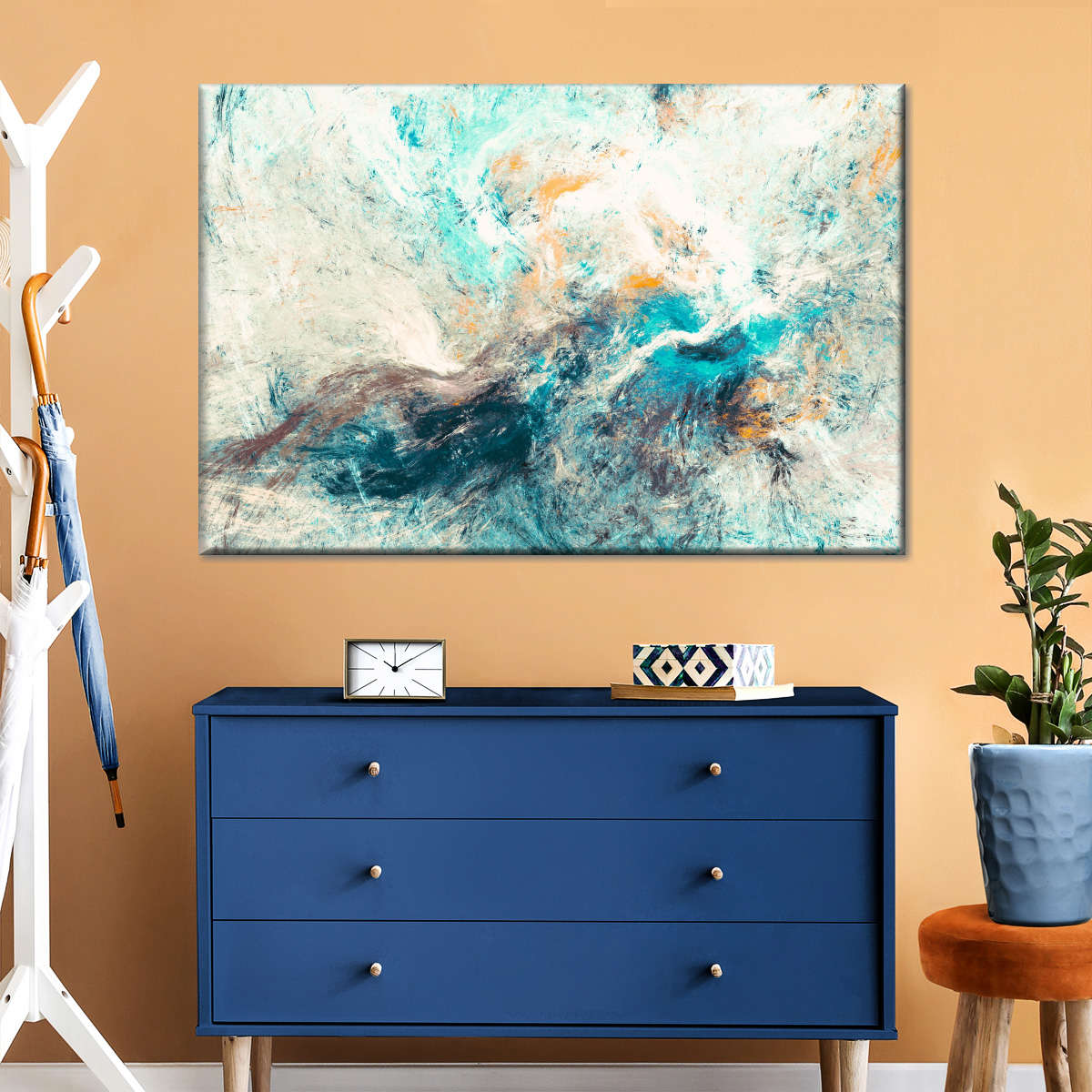 Soft Color Abstract Wall Art