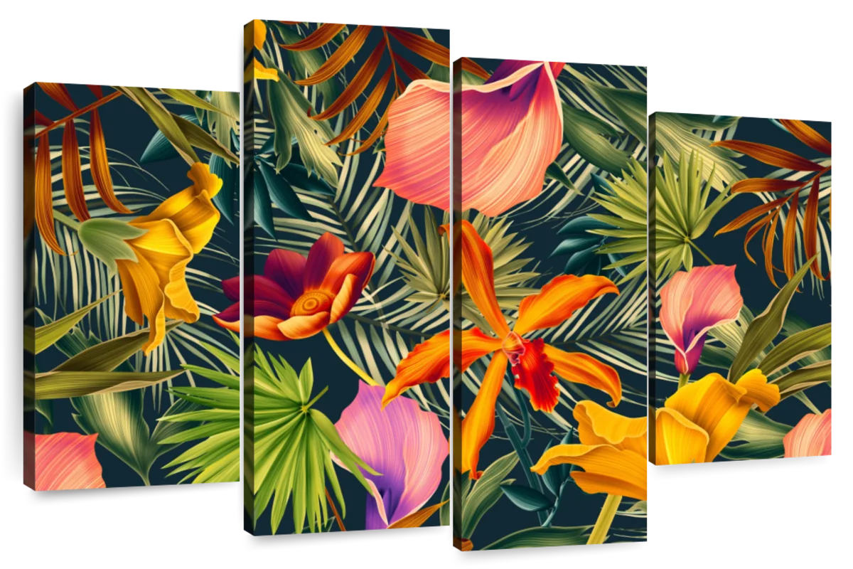 Tropical Floral Wall Art