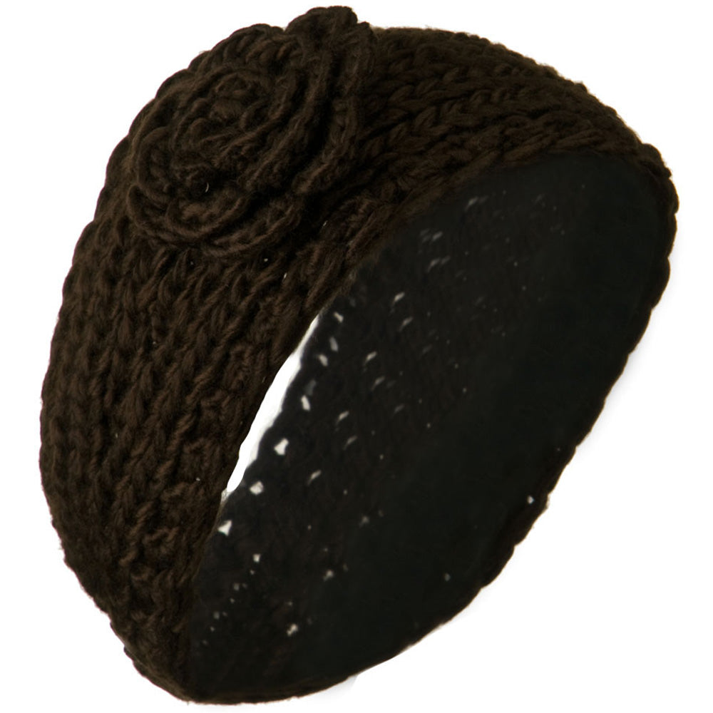 Large Rose Accent Woman's Head Band