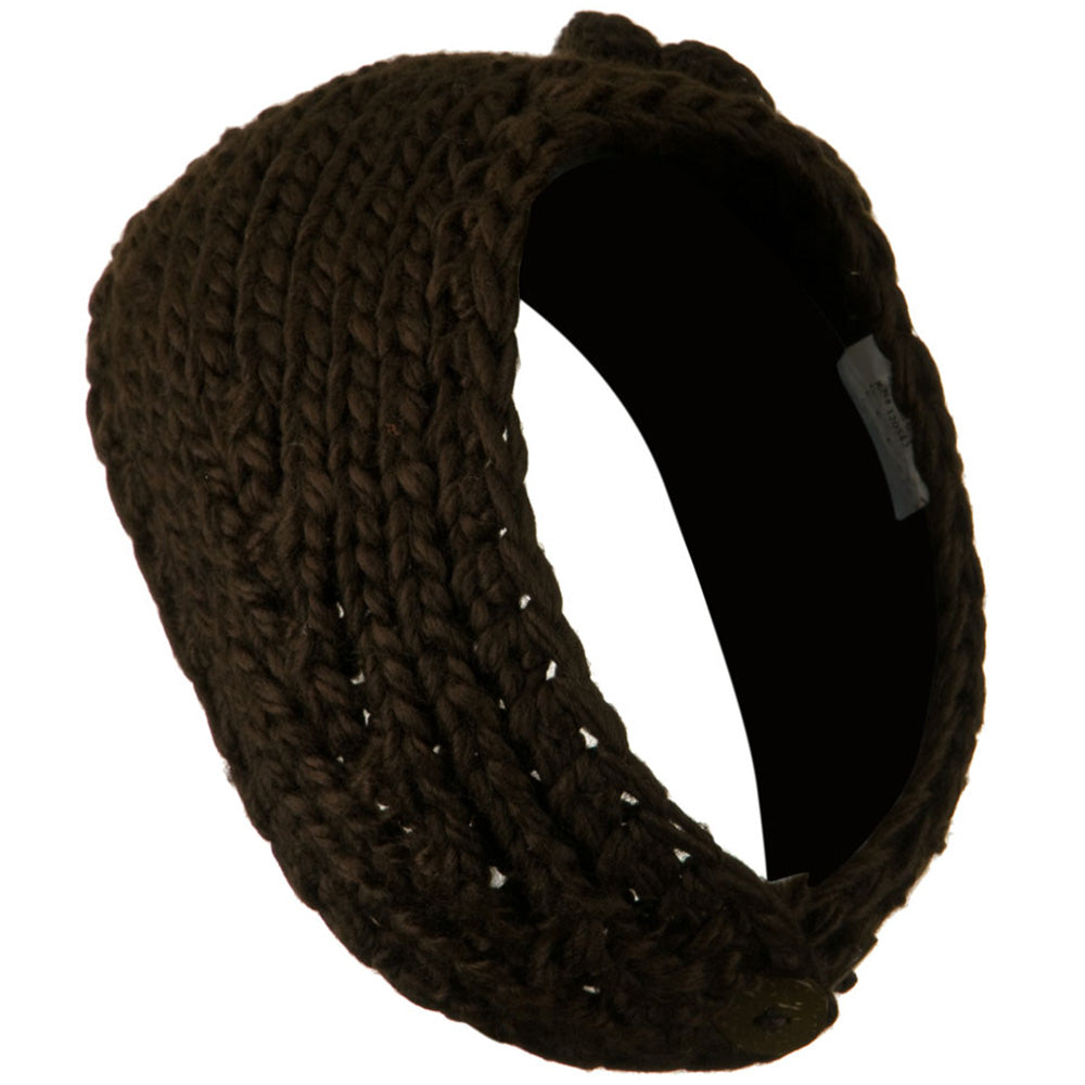 Large Rose Accent Woman's Head Band