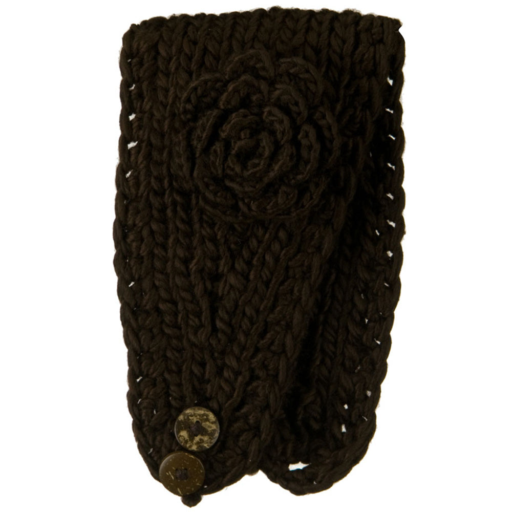 Large Rose Accent Woman's Head Band