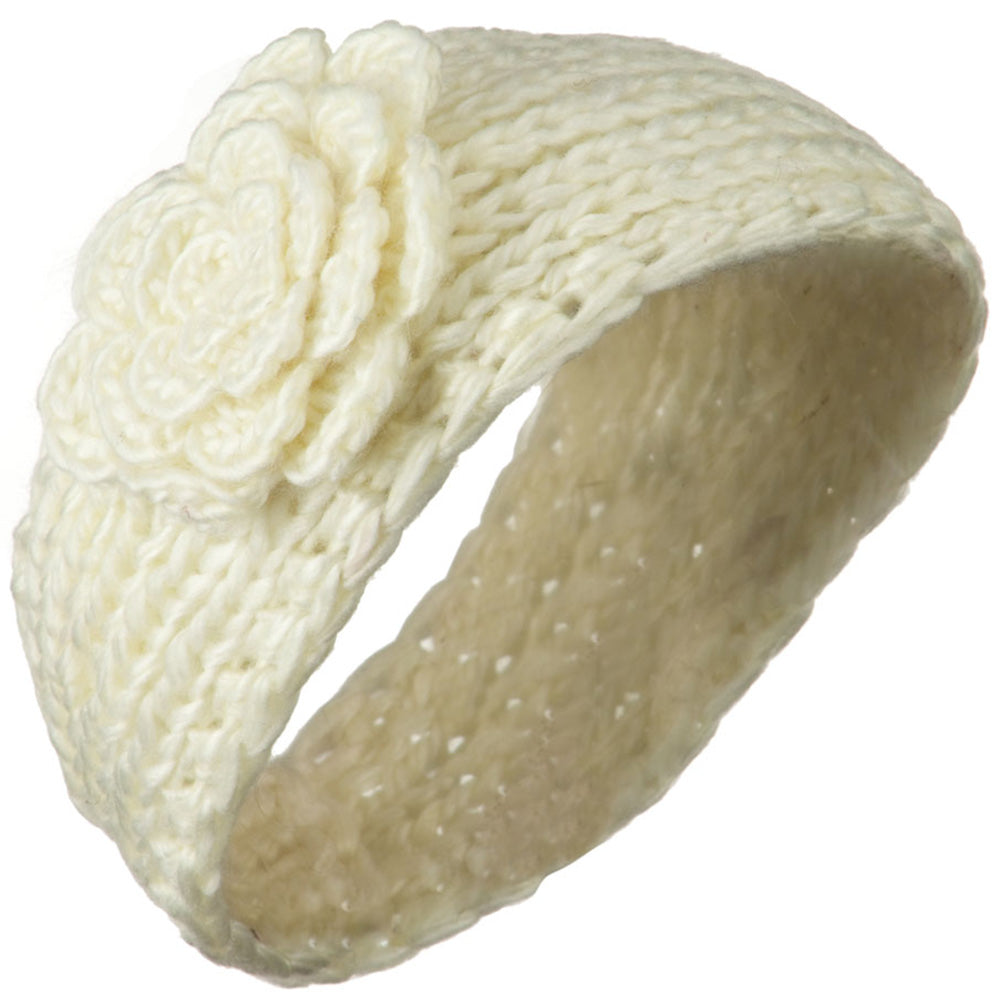 Large Rose Accent Woman's Head Band